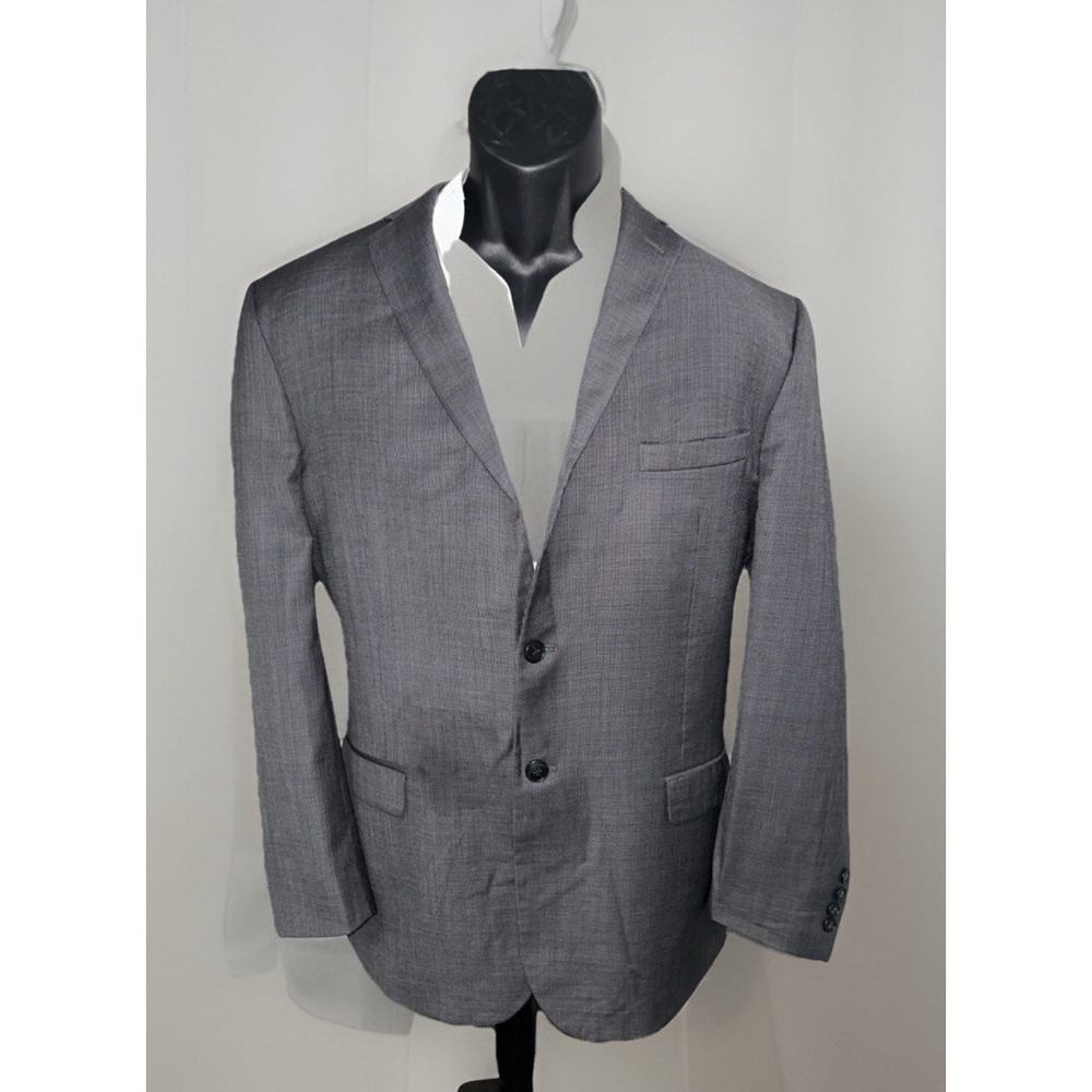 Joseph Jos A Banks 44R Wool Slate Gray Nailhead Slim Fit Jacket